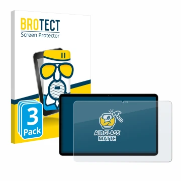 Face avant d’un emballage produit avec le logo de la marque BROTECT. À côté, l’appareil Honor Pad X9 est représenté avec la pr