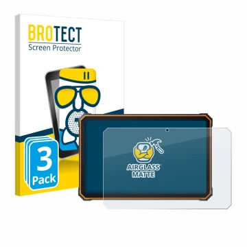 Face avant d’un emballage produit avec le logo de la marque BROTECT. À côté, l’appareil Blackview Active 8 Pro 10.36