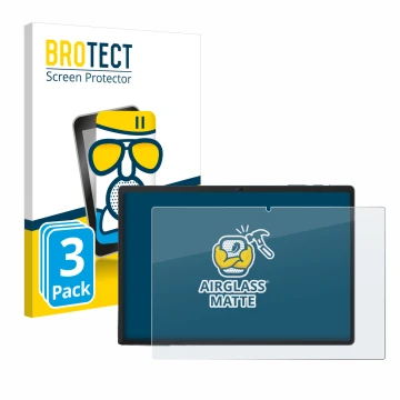 Face avant d’un emballage produit avec le logo de la marque BROTECT. À côté, l’appareil Oukitel OKT3 est représenté avec la pr
