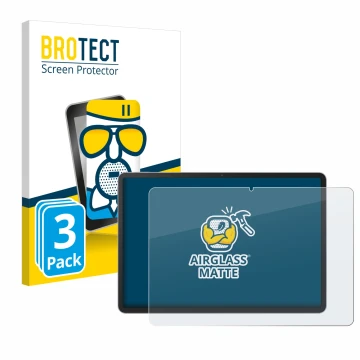 Face avant d’un emballage produit avec le logo de la marque BROTECT. À côté, l’appareil Huawei MatePad 11.5