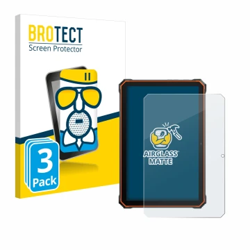Face avant d’un emballage produit avec le logo de la marque BROTECT. À côté, l’appareil Blackview Active 6 est représenté avec