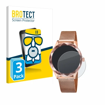 Face avant d’un emballage produit avec le logo de la marque BROTECT. À côté, l’appareil Lotus SMARTIME 50036/1 est représenté 