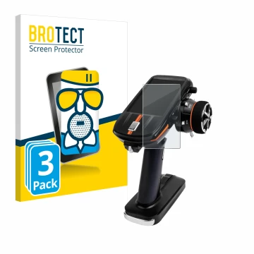 Face avant d’un emballage produit avec le logo de la marque BROTECT. À côté, l’appareil RadioLink RC8X est représenté avec la 