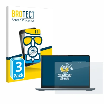 Face avant d’un emballage produit avec le logo de la marque BROTECT. À côté, l’appareil Lenovo IdeaPad Flex 5 14