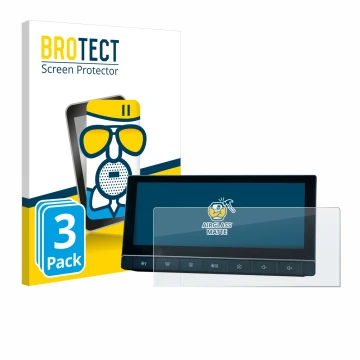Face avant d’un emballage produit avec le logo de la marque BROTECT. À côté, l’appareil MG 5 IPS-HD 10.25