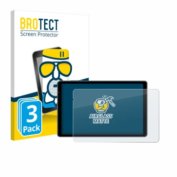 Face avant d’un emballage produit avec le logo de la marque BROTECT. À côté, l’appareil Sebbe S22 10.1