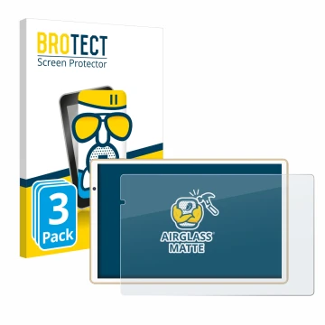 Face avant d’un emballage produit avec le logo de la marque BROTECT. À côté, l’appareil Facetel Q3 est représenté avec la prot