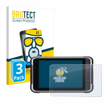 Face avant d’un emballage produit avec le logo de la marque BROTECT. À côté, l’appareil Handheld Algiz RT8 est représenté avec