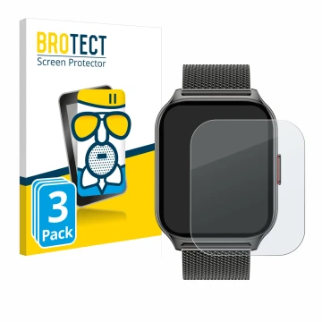 Face avant d’un emballage produit avec le logo de la marque BROTECT. À côté, l’appareil Popglory P95 2