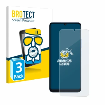 Face avant d’un emballage produit avec le logo de la marque BROTECT. À côté, l’appareil TCL 505 est représenté avec la protect