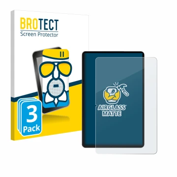 Face avant d’un emballage produit avec le logo de la marque BROTECT. À côté, l’appareil Honor Pad 9 est représenté avec la pro