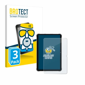 Face avant d’un emballage produit avec le logo de la marque BROTECT. À côté, l’appareil Hotwav R7 est représenté avec la prote