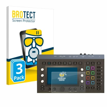Face avant d’un emballage produit avec le logo de la marque BROTECT. À côté, l’appareil Waldorf Iridium Core est représenté av