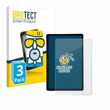 Face avant d’un emballage produit avec le logo de la marque BROTECT. À côté, l’appareil AGM Pad P2 est représenté avec la prot