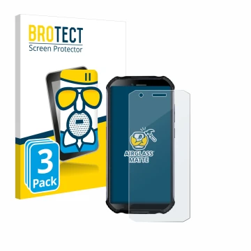 Face avant d’un emballage produit avec le logo de la marque BROTECT. À côté, l’appareil Doogee S41 Plus est représenté avec la