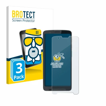 Face avant d’un emballage produit avec le logo de la marque BROTECT. À côté, l’appareil Unitech EA660 est représenté avec la p