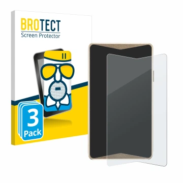 Face avant d’un emballage produit avec le logo de la marque BROTECT. À côté, l’appareil ELLIPAL Titan 2.0 Cold Wallet est repr