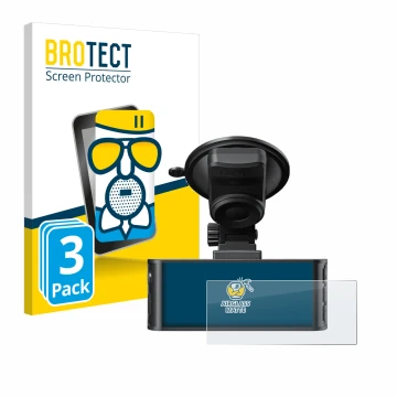 Face avant d’un emballage produit avec le logo de la marque BROTECT. À côté, l’appareil Redtiger F7NS 4K est représenté avec l