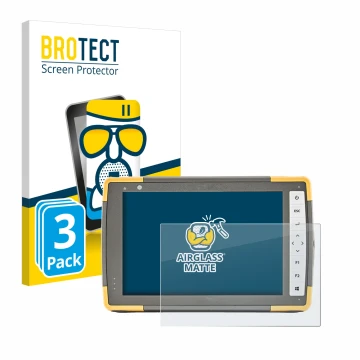 Face avant d’un emballage produit avec le logo de la marque BROTECT. À côté, l’appareil Topcon FC-6000 est représenté avec la 