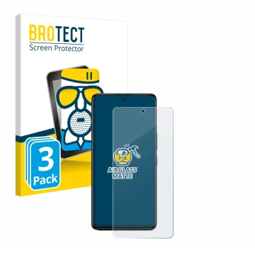 Face avant d’un emballage produit avec le logo de la marque BROTECT. À côté, l’appareil Infinix GT 20 Pro est représenté avec 