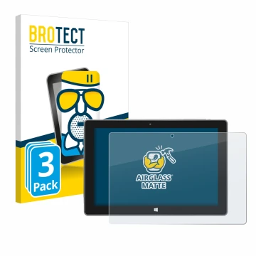 Face avant d’un emballage produit avec le logo de la marque BROTECT. À côté, l’appareil SZTPS Tablet 10.1
