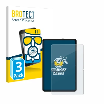 Face avant d’un emballage produit avec le logo de la marque BROTECT. À côté, l’appareil Xiaomi Redmi Pad Pro est représenté av