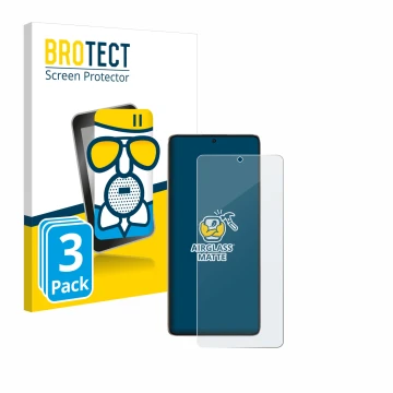 Face avant d’un emballage produit avec le logo de la marque BROTECT. À côté, l’appareil Xiaomi Poco F6 est représenté avec la 