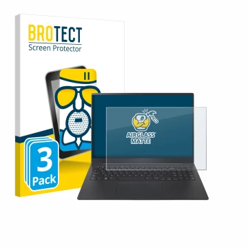 Face avant d’un emballage produit avec le logo de la marque BROTECT. À côté, l’appareil LG gram Pro 16 2024 est représenté ave