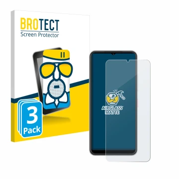 Face avant d’un emballage produit avec le logo de la marque BROTECT. À côté, l’appareil Telekom T Phone 2 est représenté avec 