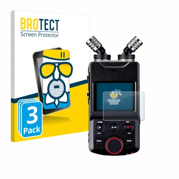 Face avant d’un emballage produit avec le logo de la marque BROTECT. À côté, l’appareil Tascam Portacapture X6 est représenté 
