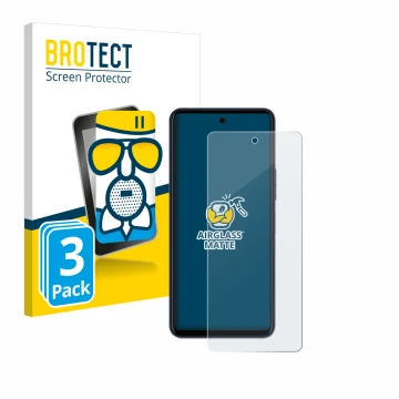 Face avant d’un emballage produit avec le logo de la marque BROTECT. À côté, l’appareil Telekom T Phone 2 Pro est représenté a