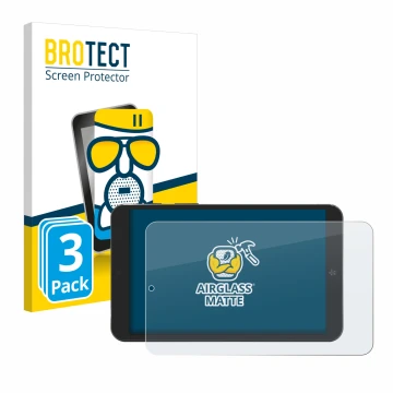 Face avant d’un emballage produit avec le logo de la marque BROTECT. À côté, l’appareil Mediacom SmartPad Iyo 8 est représenté