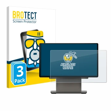 Face avant d’un emballage produit avec le logo de la marque BROTECT. À côté, l’appareil Sunmi D3 PRO est représenté avec la pr