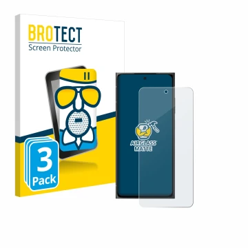 Face avant d’un emballage produit avec le logo de la marque BROTECT. À côté, l’appareil HMD Skyline est représenté avec la pro