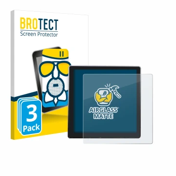 Face avant d’un emballage produit avec le logo de la marque BROTECT. À côté, l’appareil Shelly Wall Display est représenté ave