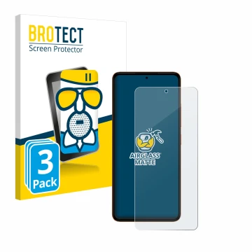 Face avant d’un emballage produit avec le logo de la marque BROTECT. À côté, l’appareil HMD Pulse est représenté avec la prote