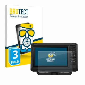 Face avant d’un emballage produit avec le logo de la marque BROTECT. À côté, l’appareil Garmin ECHOMAP UHD2 7