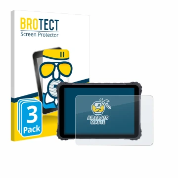 Face avant d’un emballage produit avec le logo de la marque BROTECT. À côté, l’appareil Topicon MDT865 est représenté avec la 