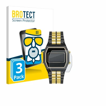 Face avant d’un emballage produit avec le logo de la marque BROTECT. À côté, l’appareil Armitron Rubik est représenté avec la 