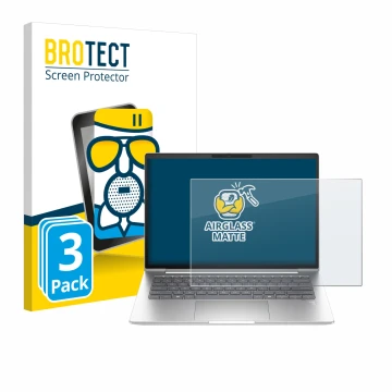 Face avant d’un emballage produit avec le logo de la marque BROTECT. À côté, l’appareil HP ProBook 440 G11 est représenté avec