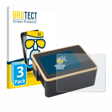Face avant d’un emballage produit avec le logo de la marque BROTECT. À côté, l’appareil Junsi iCharger X6 est représenté avec 