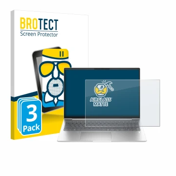 Face avant d’un emballage produit avec le logo de la marque BROTECT. À côté, l’appareil HP ProBook 460 G11 est représenté avec