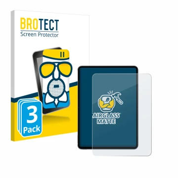 Face avant d’un emballage produit avec le logo de la marque BROTECT. À côté, l’appareil OnePlus Pad 2 (portrait) est représent