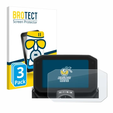 Face avant d’un emballage produit avec le logo de la marque BROTECT. À côté, l’appareil Honda Hornet CB 750 2024 est représent