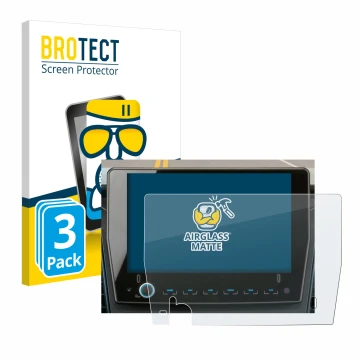 Face avant d’un emballage produit avec le logo de la marque BROTECT. À côté, l’appareil Xzent F-285 est représenté avec la pro