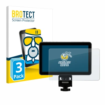 Face avant d’un emballage produit avec le logo de la marque BROTECT. À côté, l’appareil Rollei Viltrox DC-X3 6