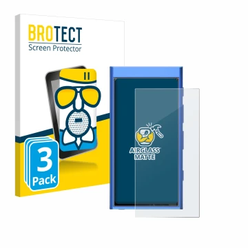 Face avant d’un emballage produit avec le logo de la marque BROTECT. À côté, l’appareil Hiby Digital M300 est représenté avec 