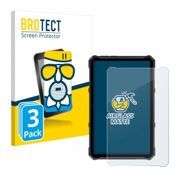 Face avant d’un emballage produit avec le logo de la marque BROTECT. À côté, l’appareil Ulefone Armor Pad 4 Ultra est représen