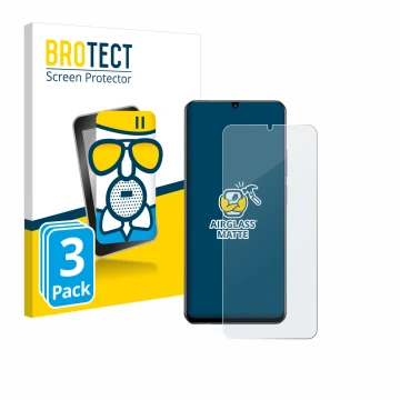 Face avant d’un emballage produit avec le logo de la marque BROTECT. À côté, l’appareil realme Note 60 4G est représenté avec 