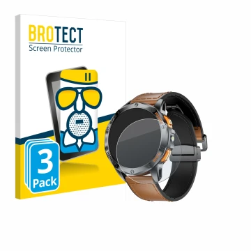 Face avant d’un emballage produit avec le logo de la marque BROTECT. À côté, l’appareil Dremac DM1-F 1.43